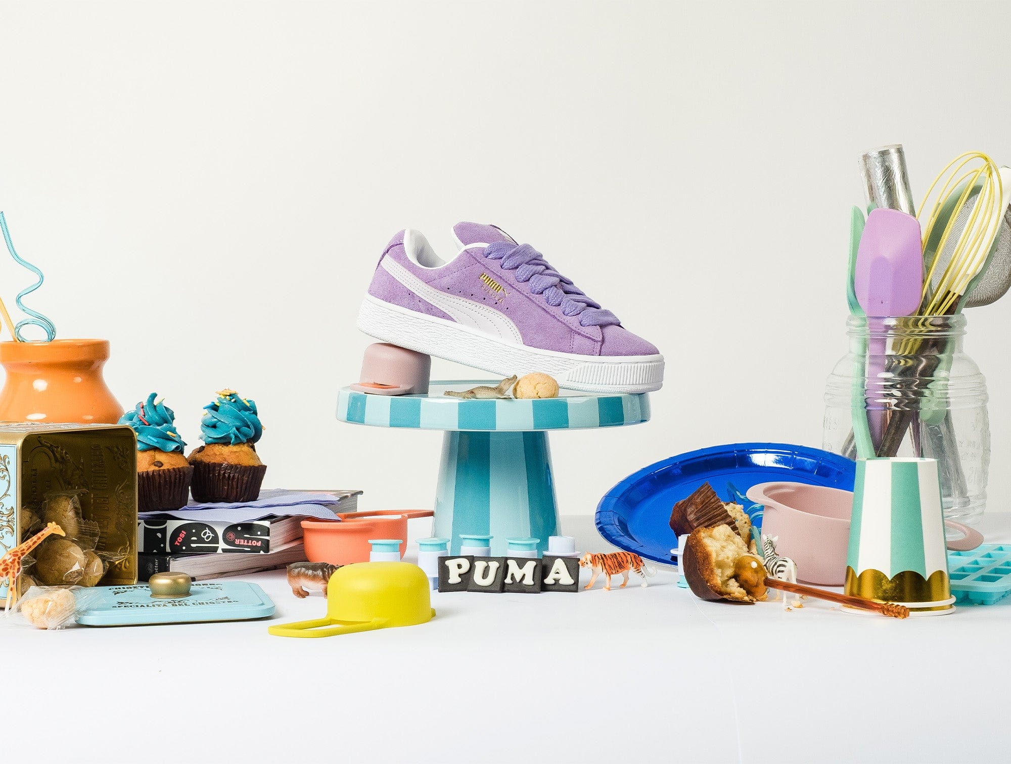 Zapatilla Puma Suede Xl Mujer Lila