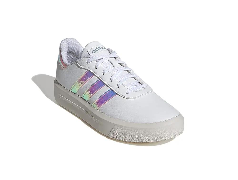 Zapatilla Adidas Court Plataforma Mujer Blanco