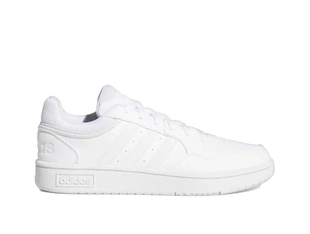 Zapatilla Adidas Hoops 3.0 Cuero Mujer Blanco