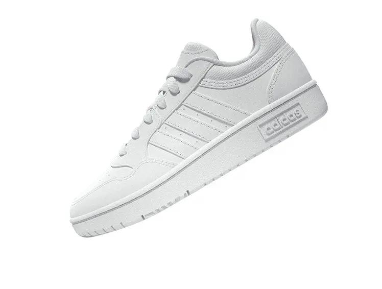 Zapatilla Adidas Hoops 3.0 Junior Mono Blanco