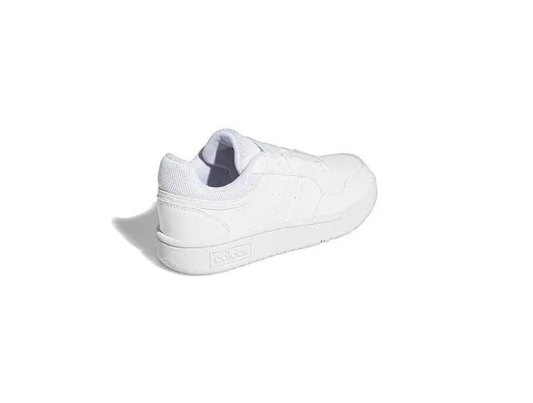 Zapatilla Adidas Hoops 3.0 Junior Mono Blanco