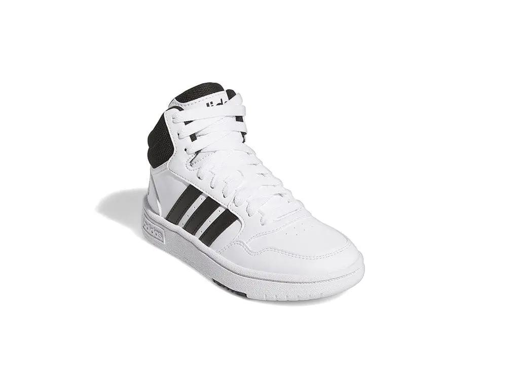 Zapatilla Adidas Hoops 3.0 Mid Junior Blanco