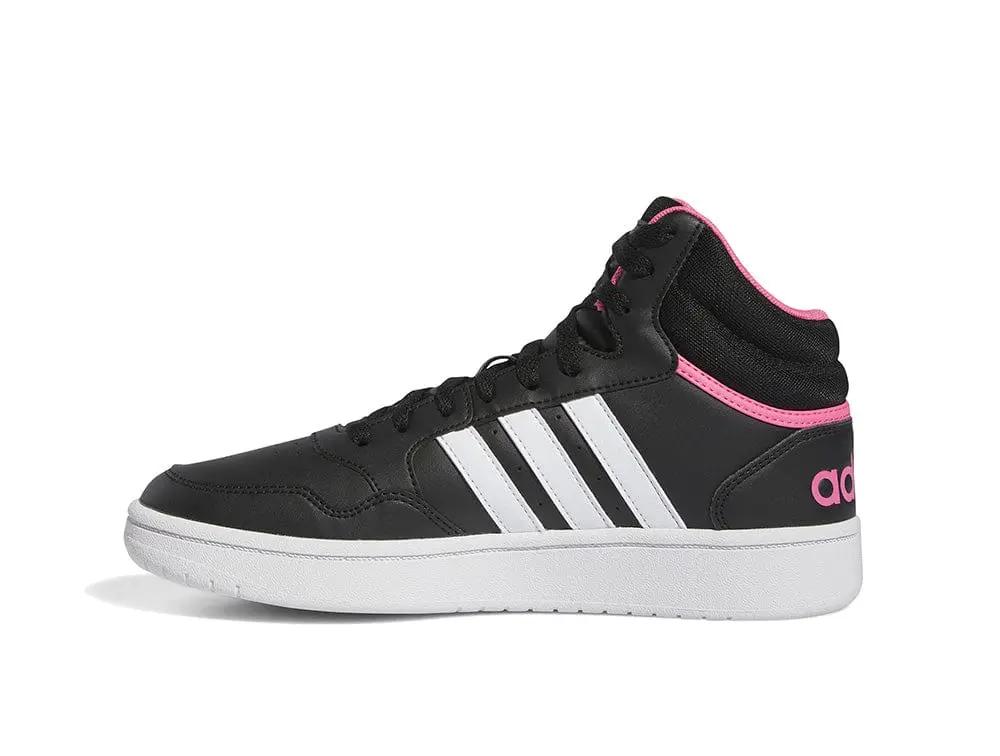 Zapatilla Adidas Hoops 3.0 Mid W Cuero Mujer Negro