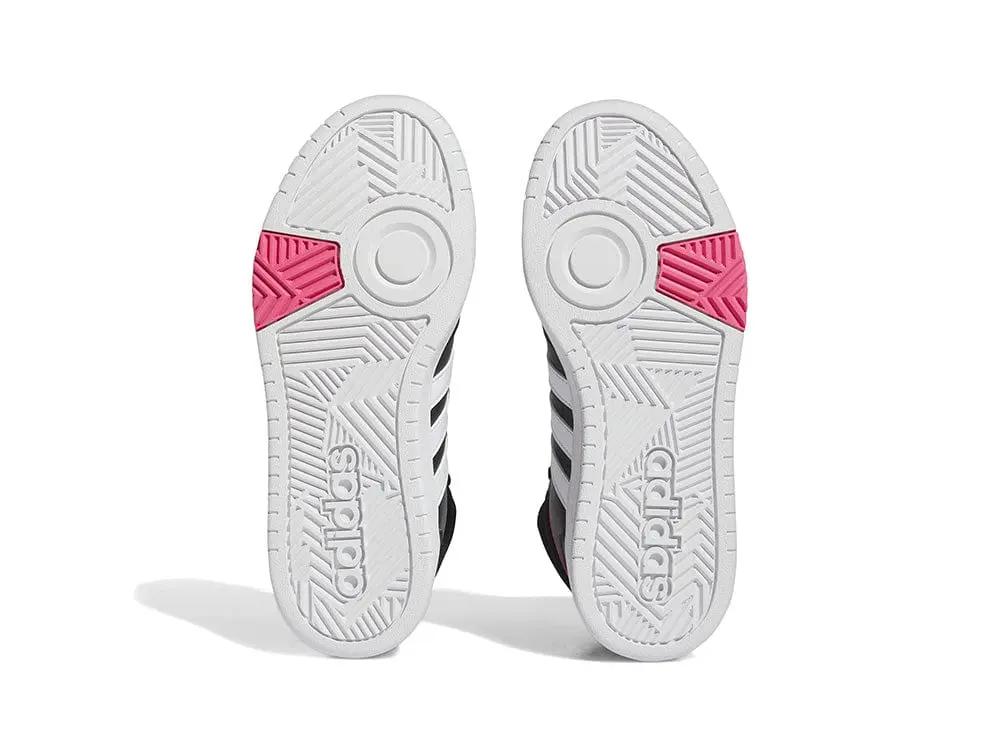 Zapatilla Adidas Hoops 3.0 Mid W Cuero Mujer Negro