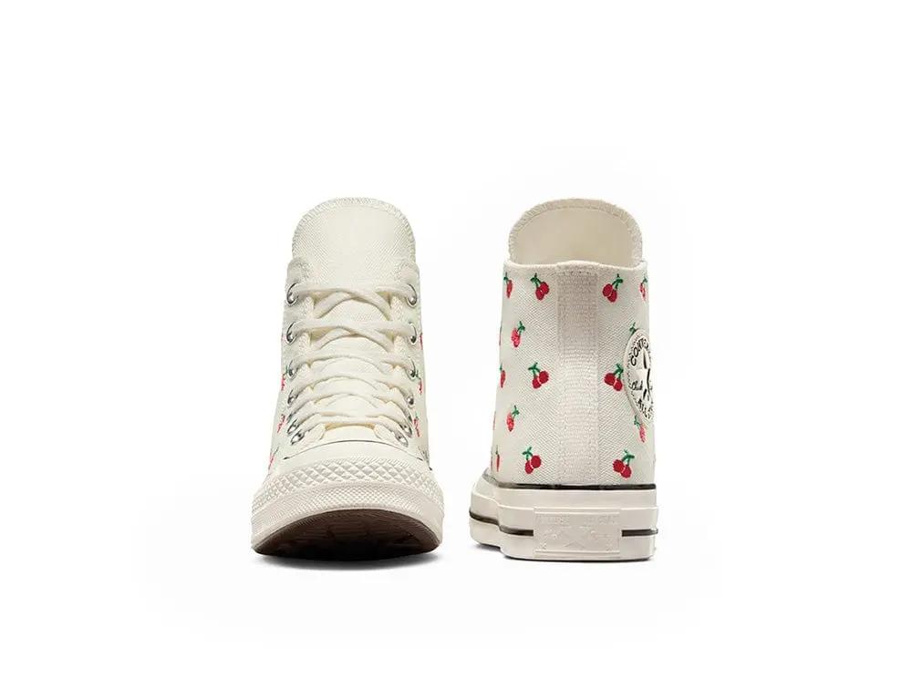 Zapatilla Converse Chuck 70 Cherry Mujer Blanco
