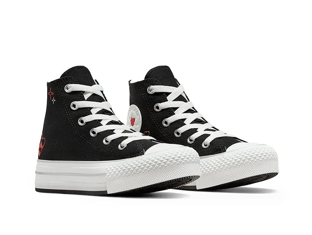 Zapatilla Converse Chuck Taylor Plataforma Junior Negro