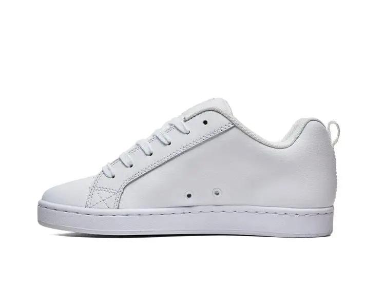 Zapatilla Dc Court Graffik Mujer Mono Blanco