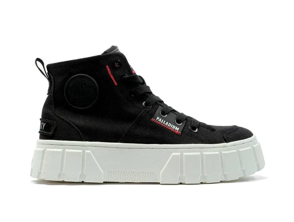 Zapatilla Palladium Pallatower Hi Patch Mujer Negro