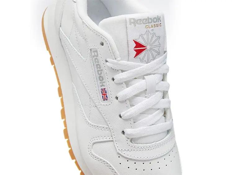Zapatilla Reebok Classic Leather Cuero Mujer Blanco