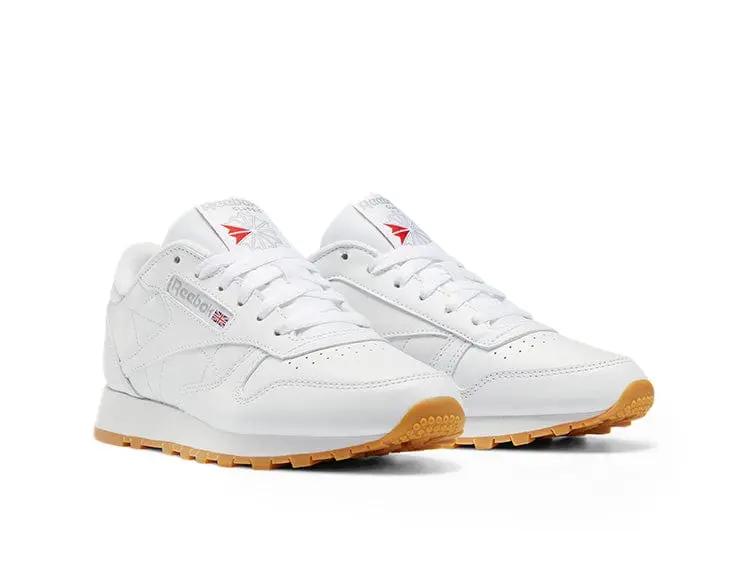 Zapatilla Reebok Classic Leather Cuero Mujer Blanco