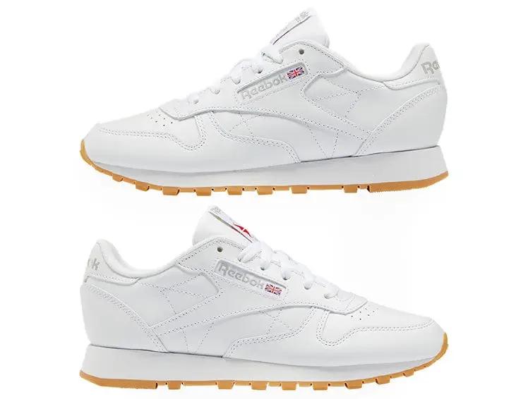 Zapatilla Reebok Classic Leather Cuero Mujer Blanco