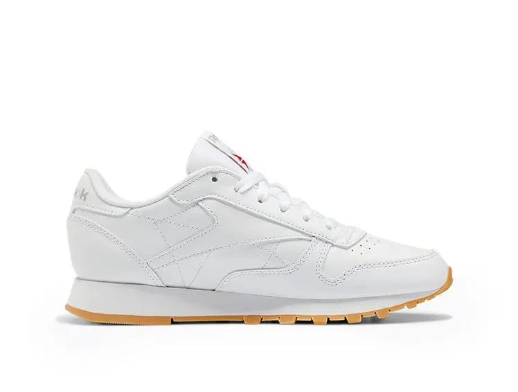 Zapatilla Reebok Classic Leather Cuero Mujer Blanco