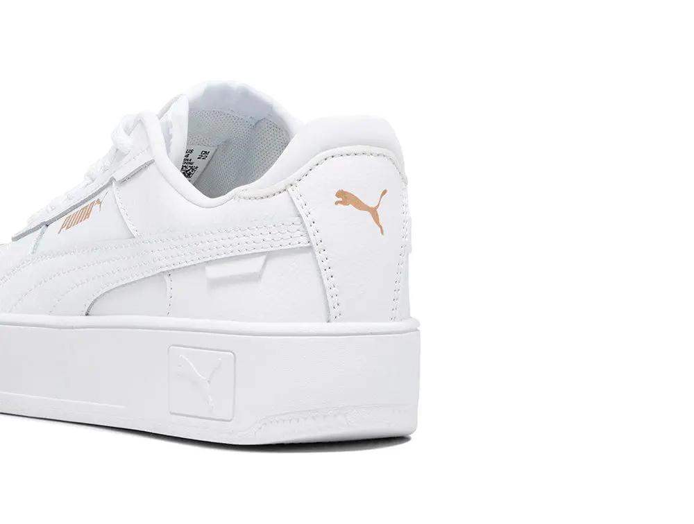 Zapatillas Puma Carina Street Cadete Mono Blanco