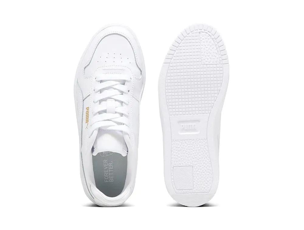 Zapatillas Puma Carina Street Cadete Mono Blanco