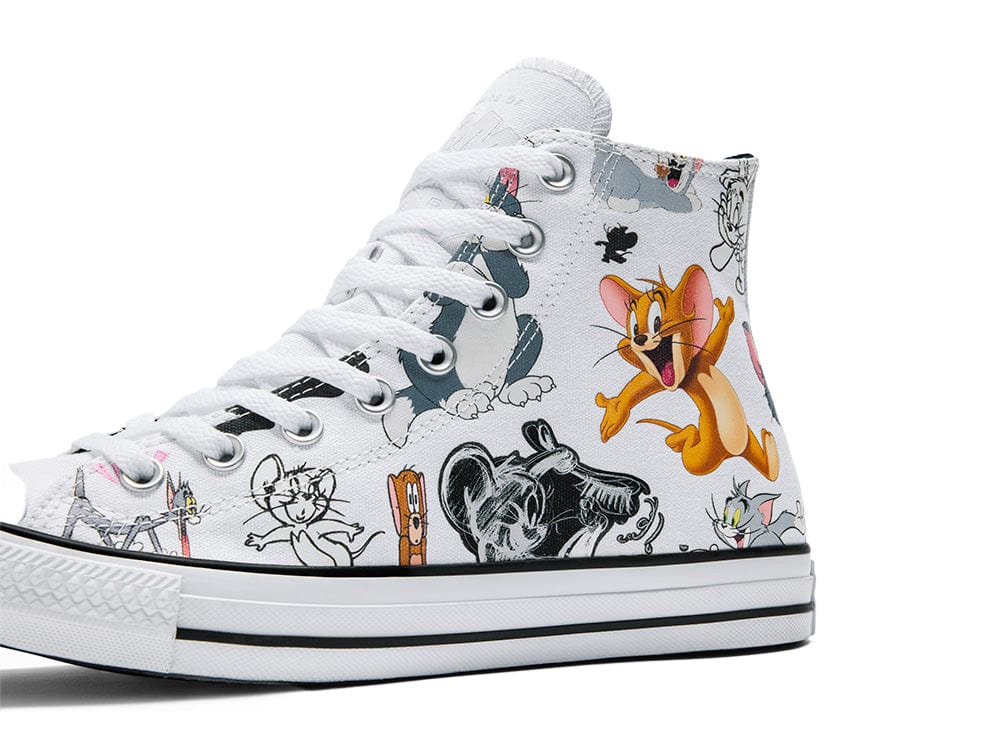 Zapatilla Converse Chuck Taylor Tom y Jerry Unisex Blanco