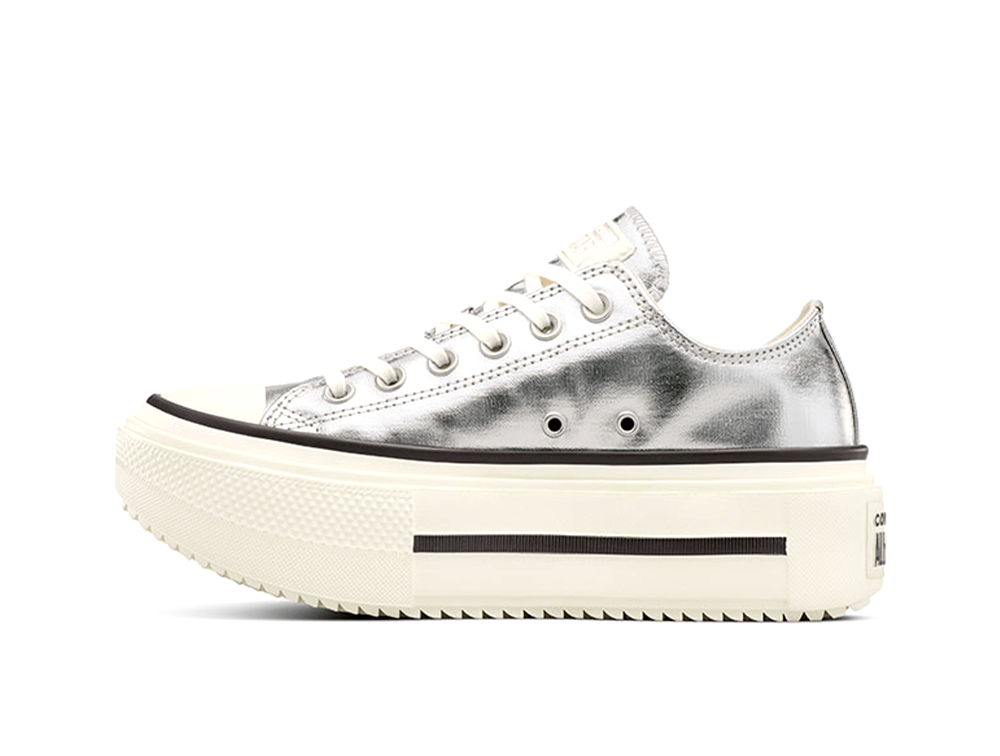 Zapatillas Converse Chuck Taylor Lift Double Stack Mujer Plata