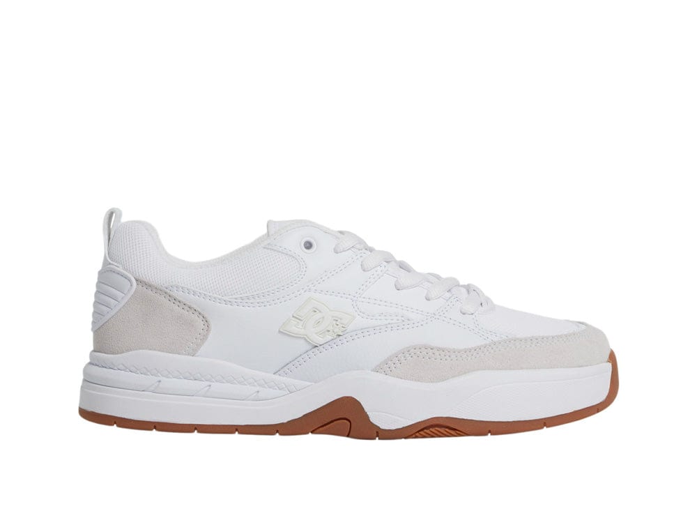 Zapatilla Dc Ascend Lth Hombre Blanco Suela Gum