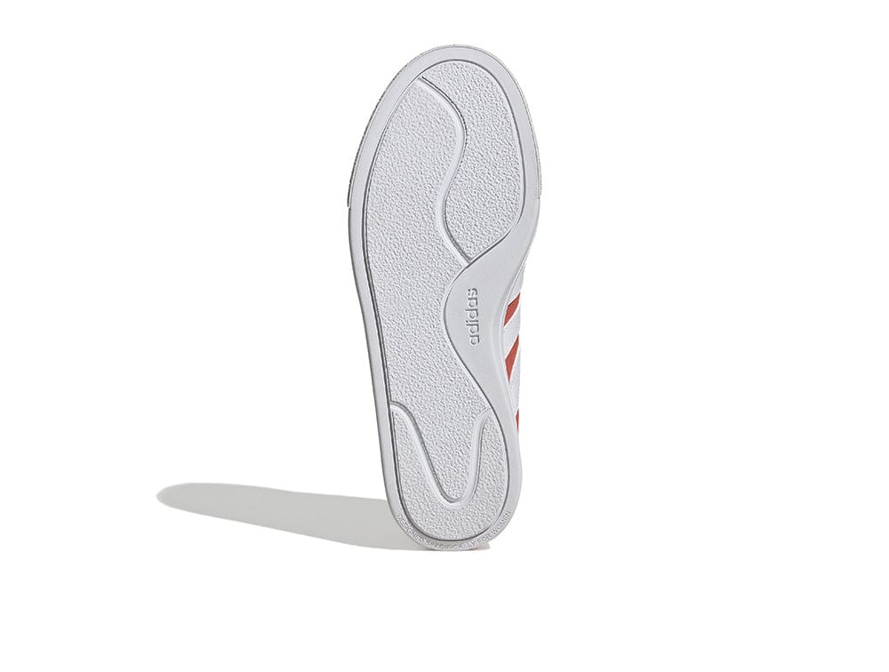 Zapatilla Adidas Court Plataforma Suede Mujer Coral - Blanco